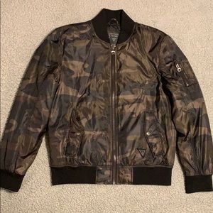 Guess Camouflage Bomber Jacket